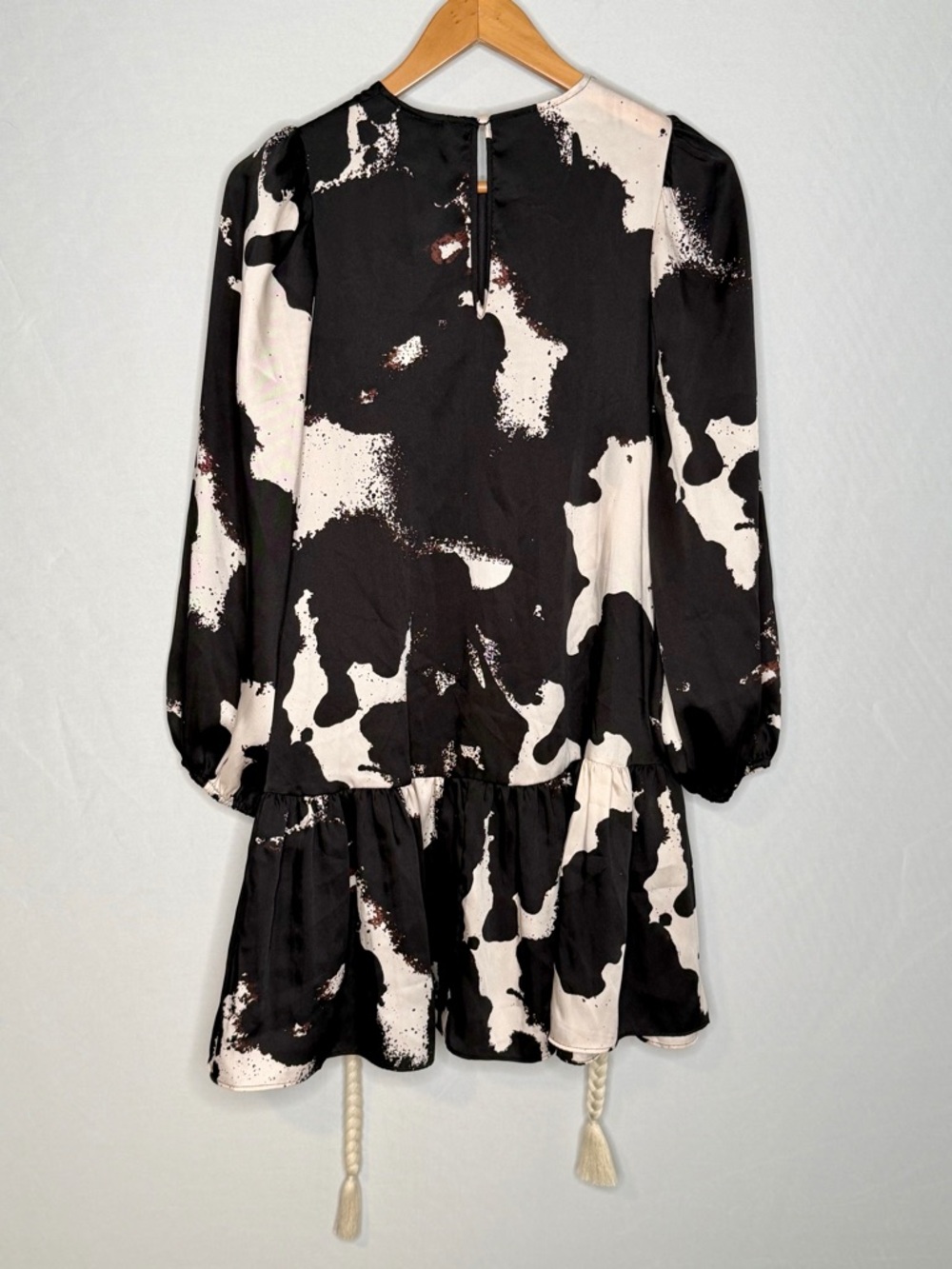 NWT! Alexis x Target Long Sleeve Abstract Print Rope Belt Dress. Size Small. - Picture 11 of 16